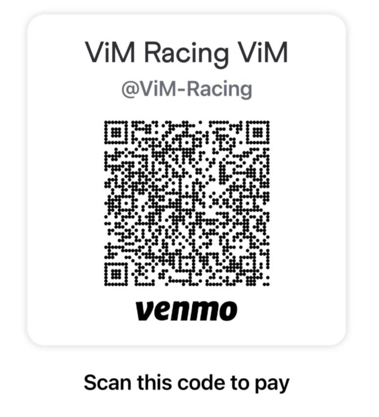 Venmo for the ViM team's philanthropic works.